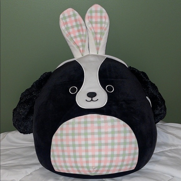 SQUISHMALLOW Nathaniel Easter edition adorable dog plush soft stuffed animal - Picture 1 of 4